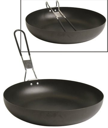 CAMPING PFANNE S/STEEL M.KLAPPSTIEL