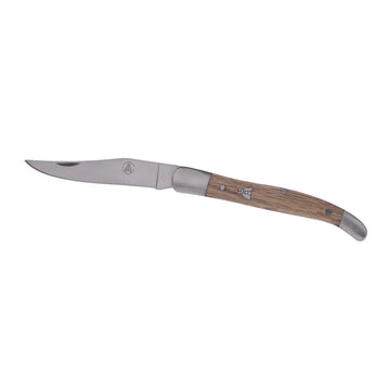 Klappmesser mit Griff aus Eichenholz