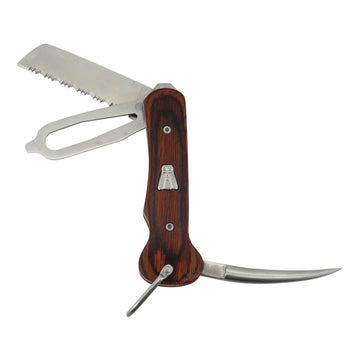 Segelmesser mit Ledertasche in Geschenkbox