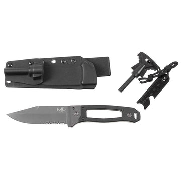 Messer, "Scorpion", G10-Griff, schwarz, Kydex-Scheide