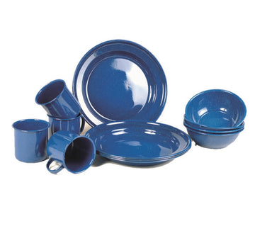 WESTERN ESSGESCHIRRSATZ EMAILLE 12-TLG.BLAU