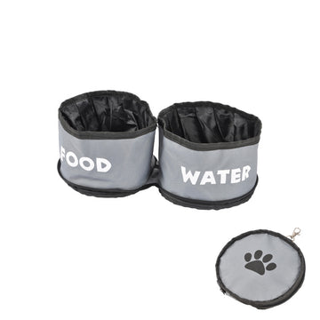 Doppel-Wasser-/Futter-Reisenapf Geschirr