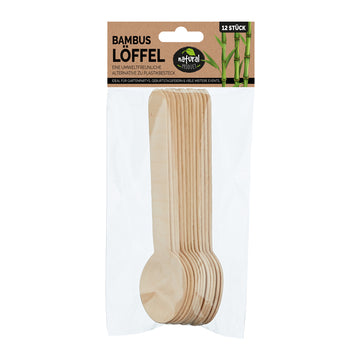 Bambus Löffel, 12er Set, ca. 16cm
