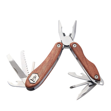 Multitool mit Griff aus Rosenholz 12 Funktionen