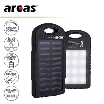 ARCAS S60 Solar Powerbank 6000mAh