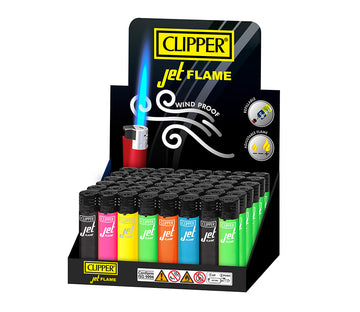 Clipper Classic Large Jet Flame Shiny Assorted