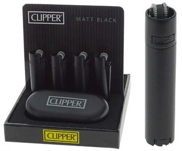 Clipper Feuerzeug MATT BLACK MICRO CP22