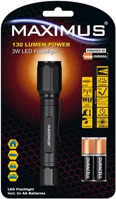 Maximus LED-Taschenlampe 130 Lumen