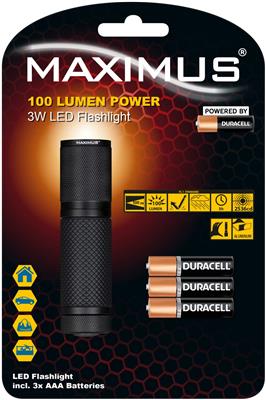 Maximus LED-Taschenlampe 100 Lumen